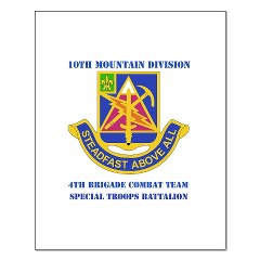 4BCTSTB - M01 - 02 - DUI - 4th BCT - Special Troops Batalion with Text Small Poster