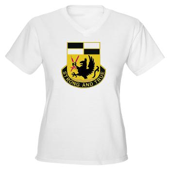 4BCTSTB - A01 - 04 - DUI - 4th BCT - Special Troops Battalion Women's V-Neck T-Shirt