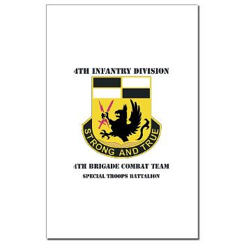 4BCTSTB - M01 - 02 - DUI - 4th BCT - Special Troops Battalion with Text Mini Poster Print - Click Image to Close