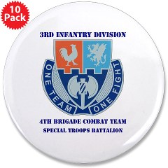 4BCTV4BCTSTB - M01 - 01 - DUI - 4th BCT - Special Troops Bn with Text - 3.5" Button (10 pack)