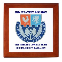 4BCTV4BCTSTB - M01 - 03 - DUI - 4th BCT - Special Troops Bn with Text - Keepsake Box