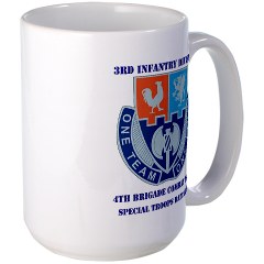 4BCTV4BCTSTB - M01 - 03 - DUI - 4th BCT - Special Troops Bn with Text - Large Mug