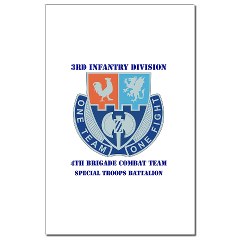 4BCTV4BCTSTB - M01 - 02 - DUI - 4th BCT - Special Troops Bn with Text - Mini Poster Print