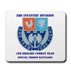 4BCTV4BCTSTB - M01 - 03 - DUI - 4th BCT - Special Troops Bn with Text - Mousepad