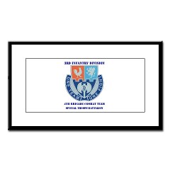 4BCTV4BCTSTB - M01 - 02 - DUI - 4th BCT - Special Troops Bn with Text - Small Framed Print