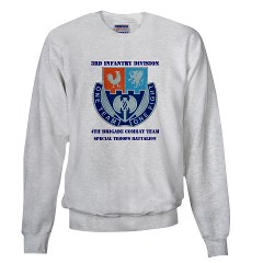 4BCTV4BCTSTB - A01 - 03 - DUI - 4th BCT - Special Troops Bn with Text - Sweatshirt