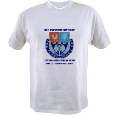 4BCTV4BCTSTB - A01 - 04 - DUI - 4th BCT - Special Troops Bn with Text - Value T-shirt