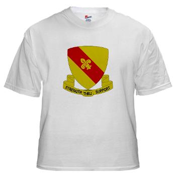 4BSB - A01 - 04 - DUI - 4th Bde - Support Battalion White T-Shirt