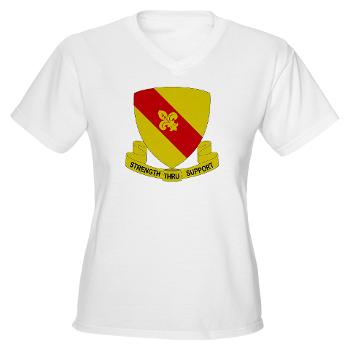 4BSB - A01 - 04 - DUI - 4th Bde - Support Battalion Women's V-Neck T-Shirt