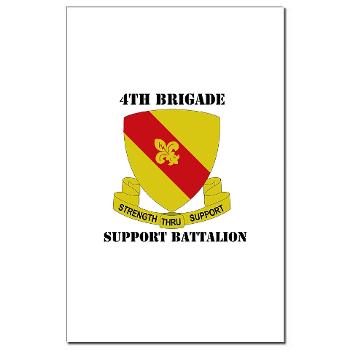 4BSB - M01 - 02 - DUI - 4th Bde - Support Battalion with Text Mini Poster Print