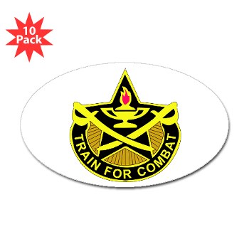 4CAV - M01 - 01 - DUI - 4th Cavalry Brigade Sticker (Oval 10 pk)