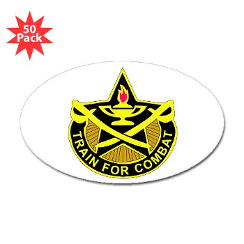4CAV - M01 - 01 - DUI - 4th Cavalry Brigade Sticker (Oval 50 pk) - Click Image to Close