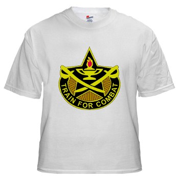4CAV - A01 - 04 - DUI - 4th Cavalry Brigade White T-Shirt