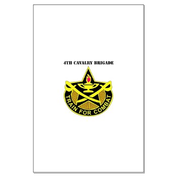 4CAV - M01 - 02 - DUI - 4th Cavalry Brigade with Text Large Poster