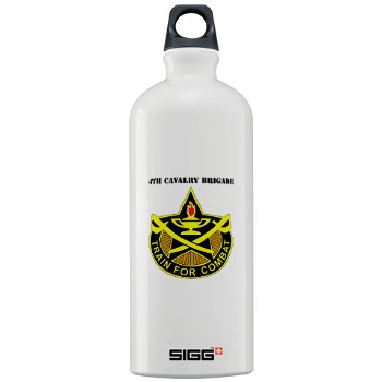 4CAV - M01 - 03 - DUI - 4th Cavalry Brigade with Text Sigg Water Bottle 1.0L