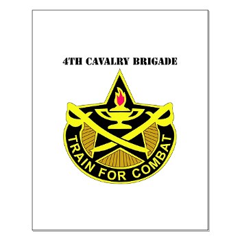 4CAV - M01 - 02 - DUI - 4th Cavalry Brigade with Text Small Poster