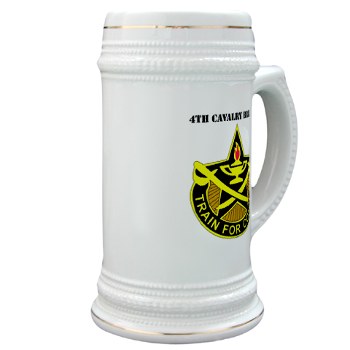 4CAV - M01 - 03 - DUI - 4th Cavalry Brigade with Text Stein - Click Image to Close
