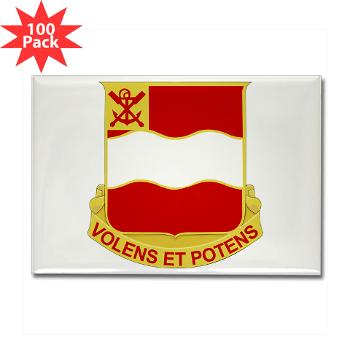 4EB - M01 - 01 - DUI - 4th Engineer Battalion with Text - Rectangle Magnet (100 pack)
