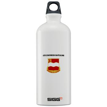 4EB - M01 - 03 - DUI - 4th Engineer Battalion with Text - Sigg Water Bottle 1.0L