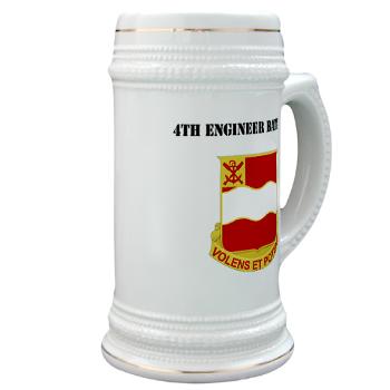 4EB - M01 - 03 - DUI - 4th Engineer Battalion with Text - Stein