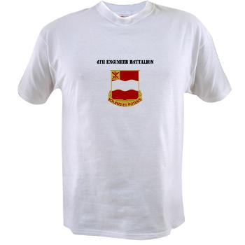 4EB - A01 - 04 - DUI - 4th Engineer Battalion with Text - Value T-shirt - Click Image to Close
