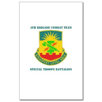 4HBCT4BCTSTB - A01 - 02 - DUI - 4th BCT - Special Troops Bn with Text - Mini Poster Print