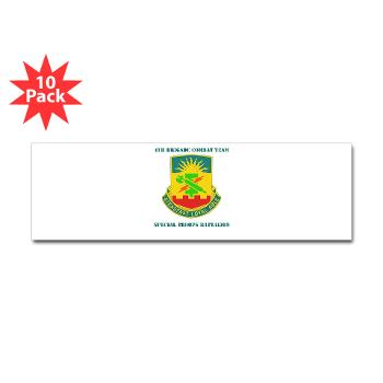 4HBCT4BCTSTB - A01 - 01 - DUI - 4th BCT - Special Troops Bn with Text - Sticker (Bumper 10 pk)