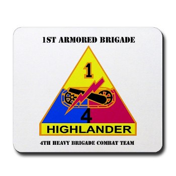 4HCTB - M01 - 03 - DUI - 4th Heavy BCT with Text Mousepad
