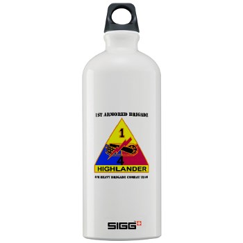 4HCTB - M01 - 03 - DUI - 4th Heavy BCT with Text Sigg Water Bottle 1.0L