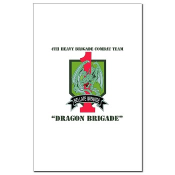 4HBCTDB - M01 - 02 - DUI - 4th HBCT - Dragon Brigade with text Mini Poster Print