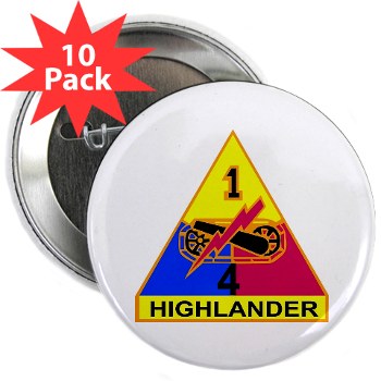 4HCTB - M01 - 01 - DUI - 4th Heavy BCT 2.25" Button (10 pack)