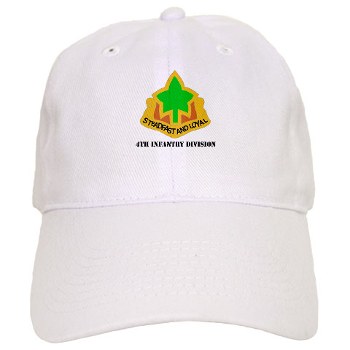 4ID - A01 - 01 - DUI - 4th Infantry Division with text Cap
