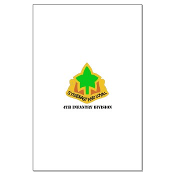 4ID - M01 - 02 - DUI - 4th Infantry Division with text Large Poster