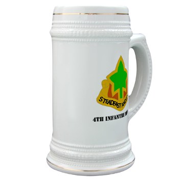 4ID - M01 - 03 - DUI - 4th Infantry Division with text Stein - Click Image to Close