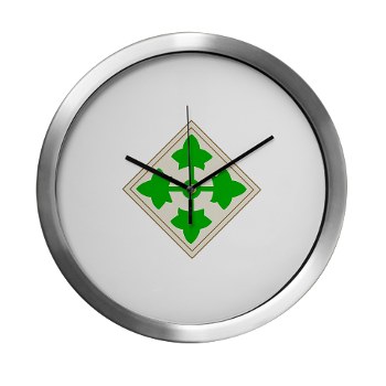 4ID - M01 - 03 - SSI - 4th Infantry Division Modern Wall Clock