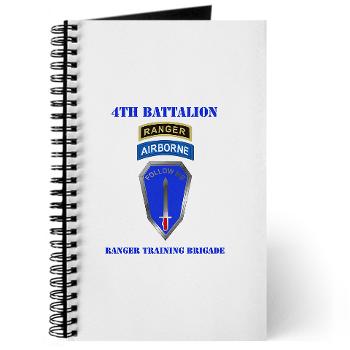 4RTB - M01 - 02 - DUI - 4th Ranger Training Brigade with Text - Journal - Click Image to Close