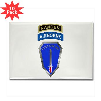 4RTB - M01 - 01 - DUI - 4th Ranger Training Bde - Rectangle Magnet (10 pack)