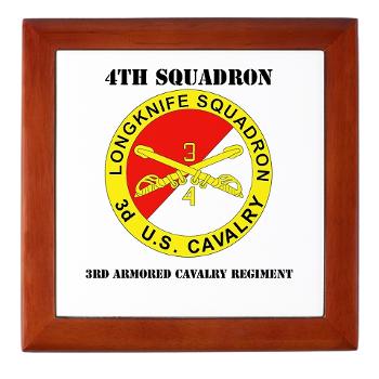 4S3ACR - M01 - 03 - DUI - 4th Sqdrn (Aviation) - 3rd ACR with Text - Keepsake Box - Click Image to Close