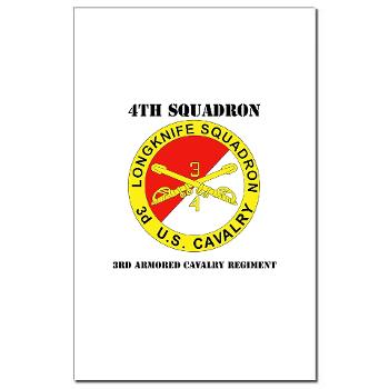 4S3ACR - M01 - 02 - DUI - 4th Sqdrn (Aviation) - 3rd ACR with Text - Mini Poster Print - Click Image to Close