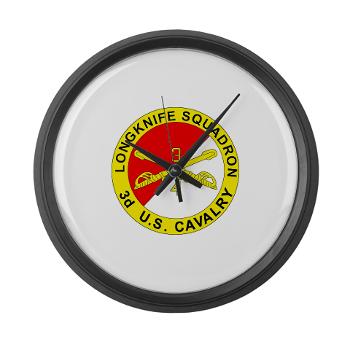 4S3ACR - M01 - 03 - DUI - 4th Sqdrn (Aviation) - 3rd ACR - Large Wall Clock