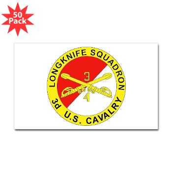 4S3ACR - M01 - 01 - DUI - 4th Sqdrn (Aviation) - 3rd ACR - Sticker (Rectangle 50 pk) - Click Image to Close