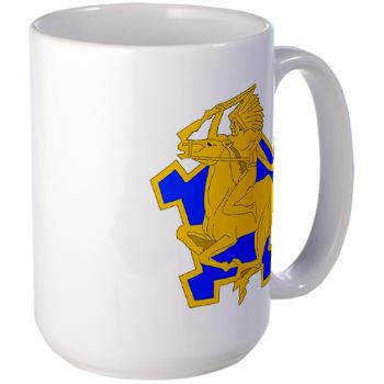 4S9CR - M01 - 03 - DUI - 4th Squadron - 9th Cavalry Regiment - Large Mug - Click Image to Close
