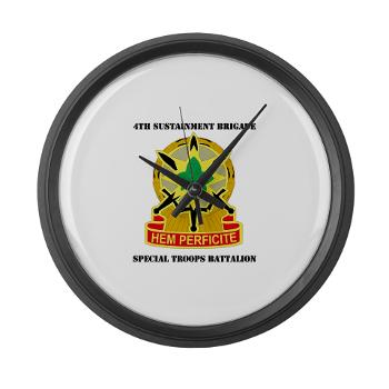 4SB4BSTB- M01 - 03 - DUI - 4th Brigade - Special Troops Bn with Text - Large Wall Clock