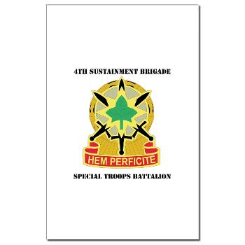 4SB4BSTB- M01 - 02 - DUI - 4th Brigade - Special Troops Bn with Text - Mini Poster Print