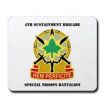 4SB4BSTB- M01 - 03 - DUI - 4th Brigade - Special Troops Bn with Text - Mousepad - Click Image to Close