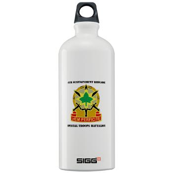 4SB4BSTB- M01 - 03 - DUI - 4th Brigade - Special Troops Bn with Text - Sigg Water Bottle 1.0L