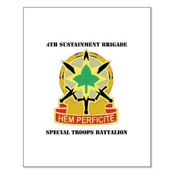 4SB4BSTB- M01 - 02 - DUI - 4th Brigade - Special Troops Bn with Text - Small Poster