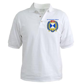 4SC - A01 - 04 - DUI - 4th Sustainment Command with Text Golf Shirt