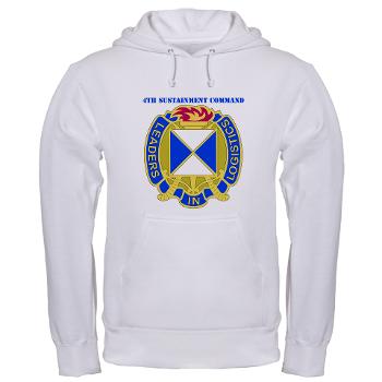 4SC - A01 - 03 - DUI - 4th Sustainment Command with Text Hooded Sweatshirt