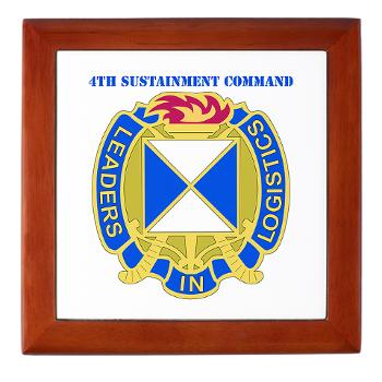 4SC - M01 - 03 - DUI - 4th Sustainment Command with Text Keepsake Box